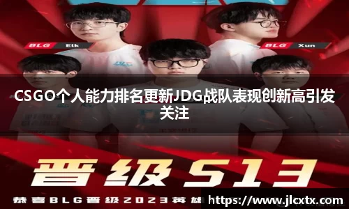 CSGO个人能力排名更新JDG战队表现创新高引发关注